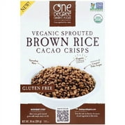 One Degree Organic Foods Veganic Sprouted Brown Rice Cacao Crisps Cereal, 10 oz, (Pack of 6)