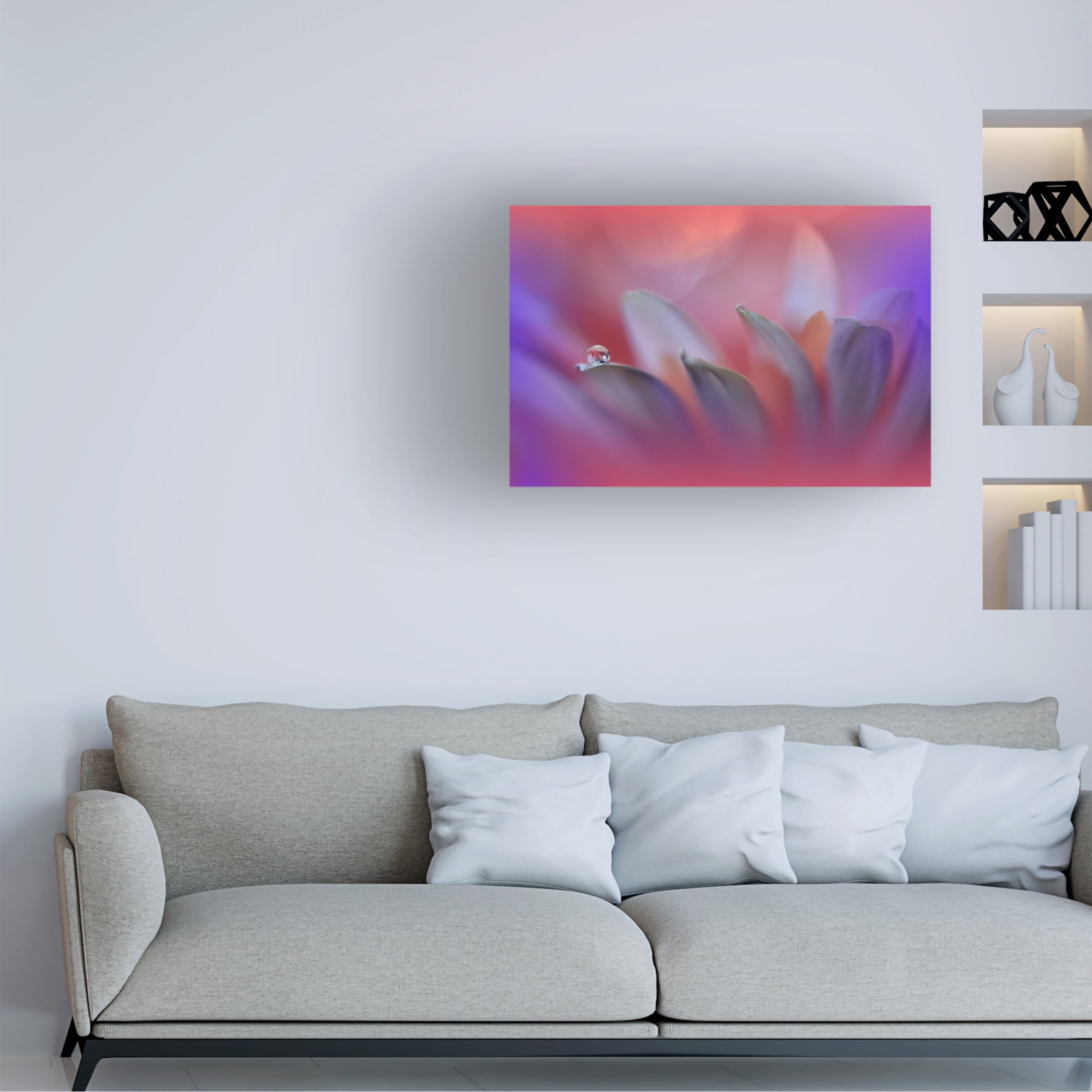 Trademark Fine Art Juliana Nan Blossoming Heart.. Canvas Wall Art