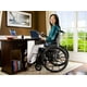 thumbnail image 4 of Silla de ruedas Invacare 9XT_29155 Serie 9000 XT de alto rendimiento, ligera, con brazos de longitud completa y asiento de 45 cm de ancho, color negro satinado, 4 of 5