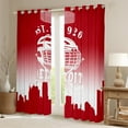 thumbnail image 2 of Erosebridal Soccer Lover Curtains and Drapes (38x54), American Football 30%-50% Blackout Curtains for Bedroom, Eat Sleep Curtains for Living Room, Window Curtains Bedroom Decoration, 2 of 6