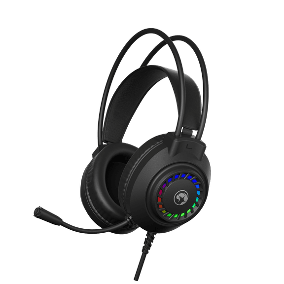 MARVO HG20 Wired Over‑Ear E‑Sports Gaming Headset, 40mm Driver, RGB Light, Omni‑Directional Mic, USB 3.5mm, For PC, Online‑Class & Streaming