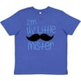 thumbnail image 3 of Inktastic I'm the Little Mister with Mustache Youth T-Shirt, 3 of 5