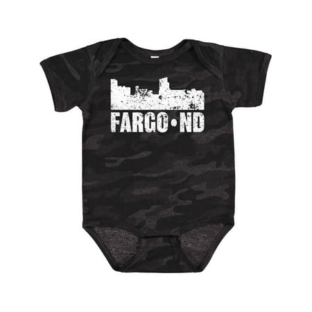 

Inktastic Fargo Skyline Grunge Gift Baby Boy or Baby Girl Bodysuit