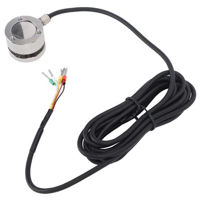 Sensor De Celda De Carga 1T, Sensor De Peso De Acero Inoxidable De 5-15 V Caja De Membrana Plana Sensor De Báscula De Celda De Carga Sensor De Pesaje De Alta Precisión Medición De Fuerza De Impacto