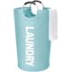 thumbnail image 1 of Cesto para la ropa sucia de 90 l, bolsa para la colada, cestas de gran capacidad, plegable, color azul claro, L, 1 of 5