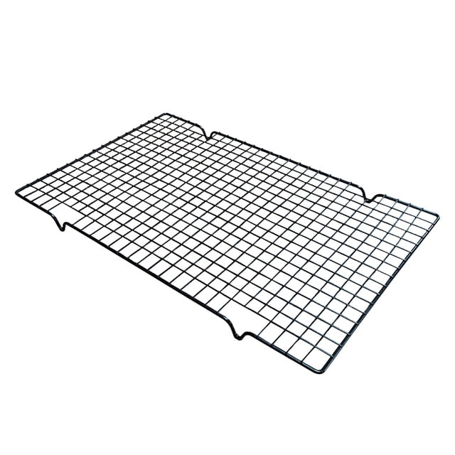 40.5X25.5cm Rejilla de enfriamiento para hornear pasteles Parrilla de pan Antiadherente Red de barbacoa Soporte de secado de galletas Herramienta Herramientas y accesorios para hornear Negro 1# Bewildely HA000256-01B