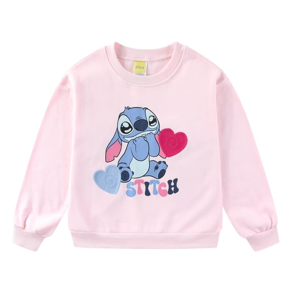 Disney Lilo & Stitch Crewneck Pullover Sweatshirt (Girls), Sizes 7-16