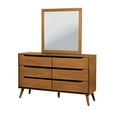 thumbnail image 3 of FOA Belkor 4pc Oak Wood Bedroom Set - Cal King+ 1Nightstand + 1Dresser +1Mirror, 3 of 10