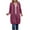 Zz20 Brick Red, variant on Kaprioy Long Hoodies For Women Zip Up Double Zipper Fleece Jacket Tunic Sweatshirts Winter Fall Fashion Clothes Oversized Jackets with Pockets AG, XXL