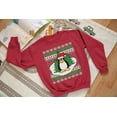 thumbnail image 5 of Old Glory Youth Penguin on Ice Ugly Christmas Sweater Long Sleeve Sweatshirt, 5 of 6