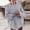 Grey, variant on Only Moment Gray Fall Sweaters for Women Crew Neck Solid Color, Soft, Cozy, Oversized Sweater, Chunky Pullover,Fall Outfits,Loose Fit Jumper M