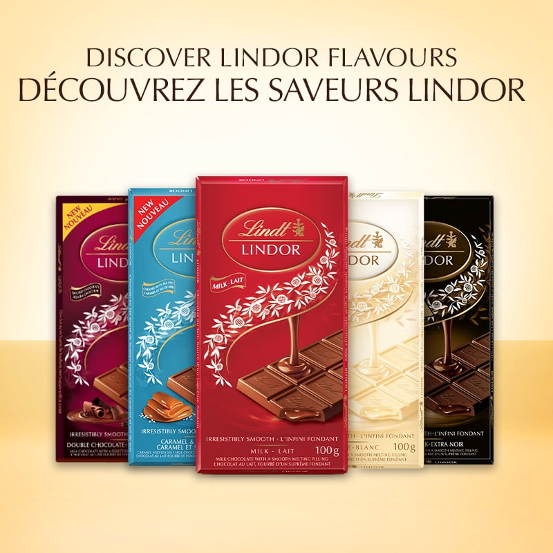 Chocolat blanc LINDOR de Lindt – Barre (100 g) Tablette/Barre 100g