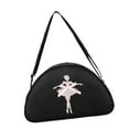 thumbnail image 2 of Bolsa de baile de ballet Bolsa de gimnasio Bolsa de lona pequeña con correa ajustable dulce multifuncional , NEGRO, 2 of 8