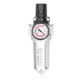 thumbnail image 1 of Water Oil Trap Separator, Accurate Pressure Display Compressed Air Filter Regulator Combo With Gauge For Compressed Air Lines, 1 of 8
