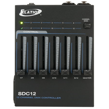 Elation SDC12 Battery Powered Portable Handheld Dmx 12-Channel Controller New