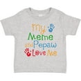 thumbnail image 3 of Inktastic Meme and Pepaw Love Me Boys or Girls Toddler T-Shirt, 3 of 5