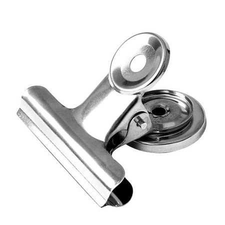 Heavy Duty Tack - totalElement 2 Inch Heavy Duty Magnetic Bulldog Clip, Office/Refrigerator Magnet Clip (24 Pack)