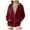Wine, variant on ORT Women's Casual Full-Zip Hoodie Lightweight Long Sleeve Sweatshirt Casual Jacket with Pocket(Hot Pink,S)