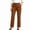 Brown, variant on Business Pants for Women Straight Leg High Waist Work Trousers Solid Color Side Pocket Suit Pants Khaki Size L