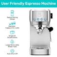 thumbnail image 2 of Máquina de café espresso CASABREWS 20 bar con espumador de leche de 1,45 L, 2 of 8