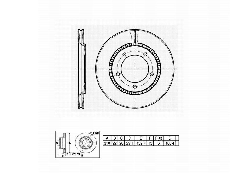 Winstop Brake Rotor, Front WS240594, Suzuki XL-7 2006-2002