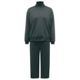 thumbnail image 3 of Neck Sweatshirt Women Turtleneck Pullover Long Sleeve Tops & Pants Set (Grey S), 3 of 3