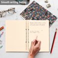 thumbnail image 4 of FORMRS 1-Subject Spiral Notebook 8" x 5" College Ruled 60 Refillable Sheet A5 Hard Cover, 2 Pack, Blue Floral Horses Pattern, 4 of 7