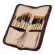 thumbnail image 3 of Juego de pinceles profesionales multimodales de nailon para pintura al óleo y acuarela con estuche de almacenamiento amarillo, 3 of 8