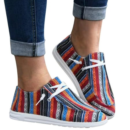 

Casual Shoes for Women Ladies Flat Non Slip Lazy Casual Shoes Halloween Style Fashion Color Soft Sole Breathable Casual Shoes Women Casual Shoes Canvas Red 38