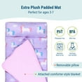 thumbnail image 6 of Wildkin Original Nap Mat with Pillow for Boys and Girls, Features Hook and Loop Fastener, Roll-Up Design, Soft Cotton Blend Materials (Unicorn), 6 of 9