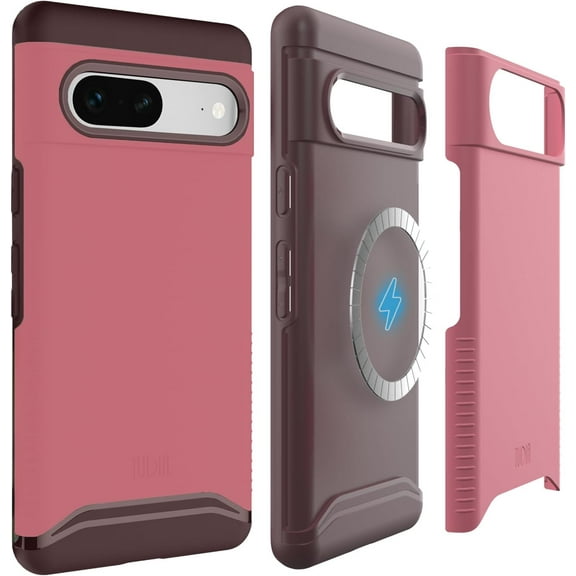 TUDIA Merge Magsafe Compatible Google Pixel 7 Case 2022 Military Grade- Smokey Pink