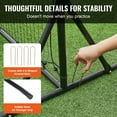 thumbnail image 4 of VEVOR 12x6FT Soccer Rebounder Net Iron Soccer Training Equipment Portable Bag, 4 of 7