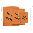 thumbnail image 3 of Darling Souvenir Orange Carved Angry Face Halloween Party Supplies Gift Pouches Favor&nbsp;Candy Bags&nbsp;15 Pieces, 3 of 5