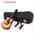 thumbnail image 1 of Mini Guitare Folklorique Pleine Grandeur Guitare Modèle Miniature en Bois Mini Instrument de Musique Collection de Modèles TG : Guitare Acoustique Pleine Grandeur 25 cm, 1 of 8