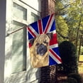 thumbnail image 2 of Pug with English Union Jack British Flag House Flag, 2 of 4
