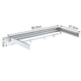 thumbnail image 4 of Wall Mounted Laundry Clothes Shelf Drying Rack Folding Dryer Hanger 7-Rod 2KG Extendable Clothes Airer Dryer Wall Mounted Laundry Drying Rack Indoor Metal Laundry Clothes Storage Shelf Drying Rack, 4 of 10