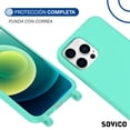 thumbnail image 2 of Funda de Protección para iPhone 14 Series - Sovico - Silicón con Correa, 2 of 6