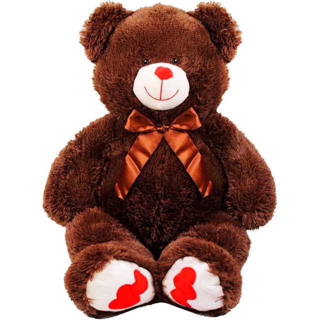 PELUCHERIA| Oso Yoryo Chocolate 70 cm. Osito de Peluche con corazón.