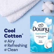 Downy Fabric Softener Dryer Sheets, Cool Cotton Scent, 240 Count