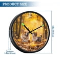 thumbnail image 3 of Voice Activated Clock with Glow Light 12 Inch Large Silent Wall Clock Battery Operated for Home Decor Happy Small Dog and Cat, 3 of 8