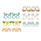 thumbnail image 4 of Gafas de conejito de Pascua con forma de huevo y zanahoria, accesorios para fotos, gafas de conejito de Pascua para bebé 12 piezas estilo B., 4 of 9