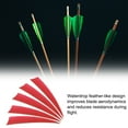 thumbnail image 3 of Uxcell Arrows Vanes 30 Pack 4 Inch Arrow Turkey Feather Left Wing Red for DIY Target Shooting, 3 of 6