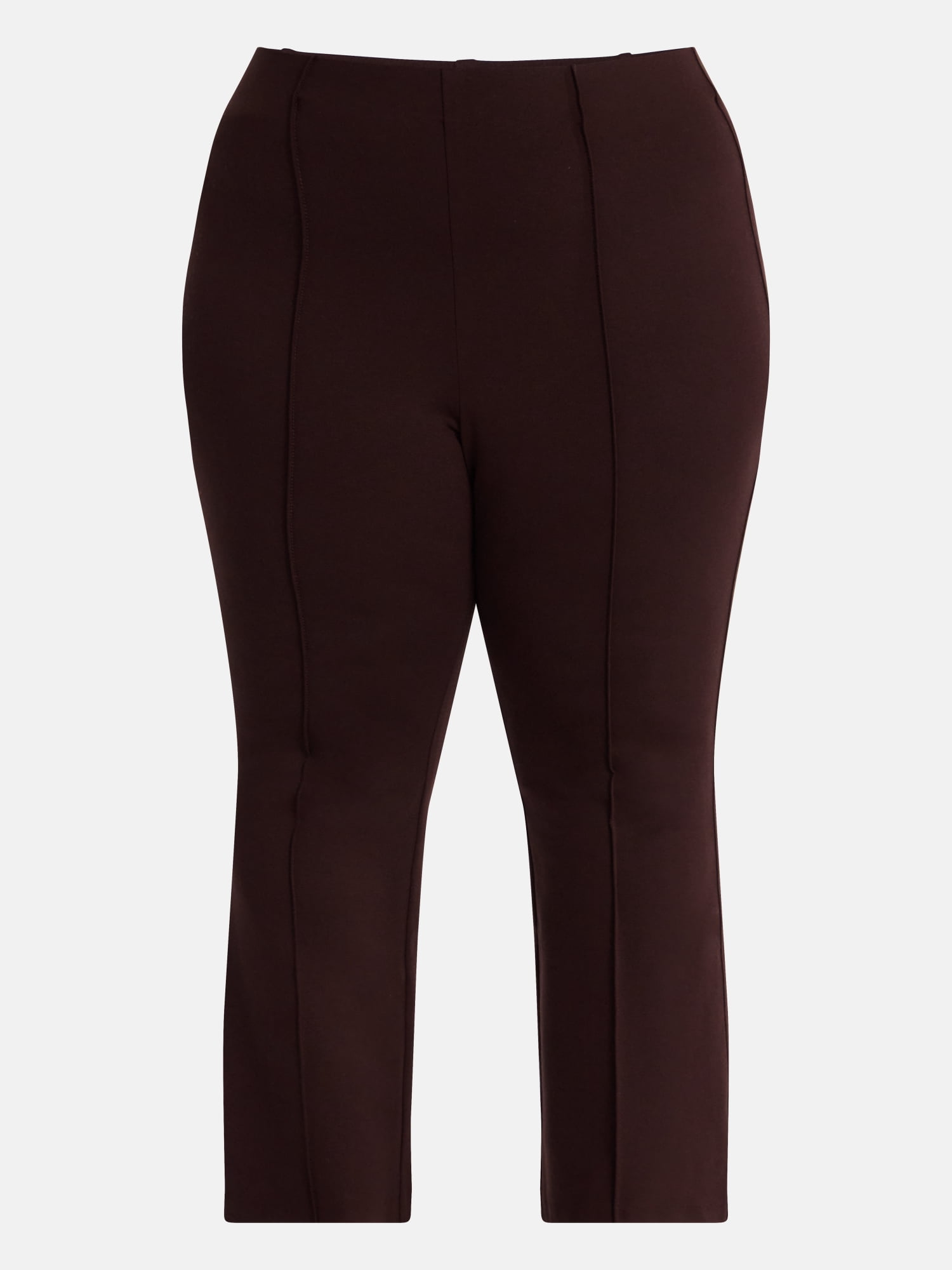 Terra & Sky Women's Plus Cropped Ponte Knit Pants, Sizes 0X - 5X