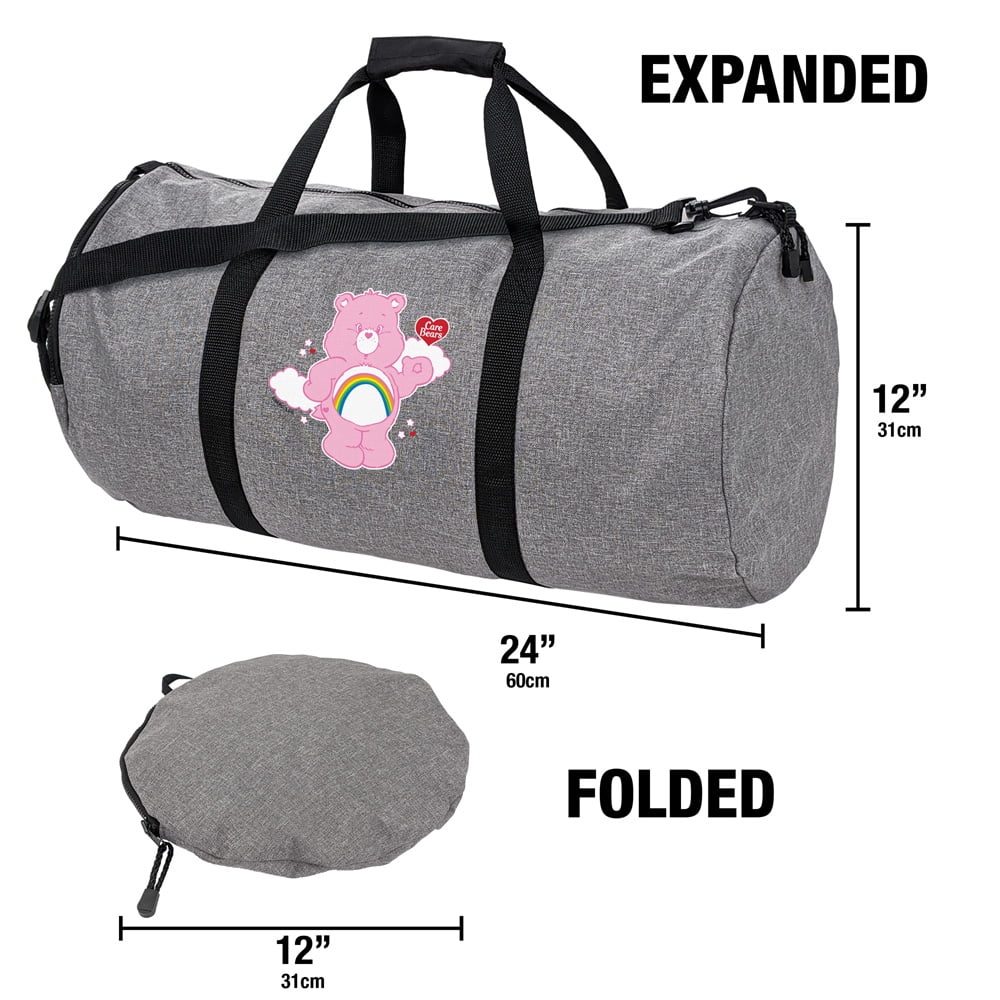 Care Bears Cheer Bear Clouds Lightweight Duffel Bag for Sports and Gym Packable for Travel