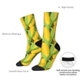 thumbnail image 4 of Fotbe Corn 1 Pattern Long Socks for Men & Women – Breathable & Stretchy Compression Socks, Ideal for Running, Travel, and Everyday Wear Size 5-11, 4 of 6