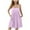 Purple, variant on Spazoro Toddler Girls A-Line Dress, Short Sleeve Solid Color Round Neck Casual Princess Dresses for Child Girls Green Size 12 T