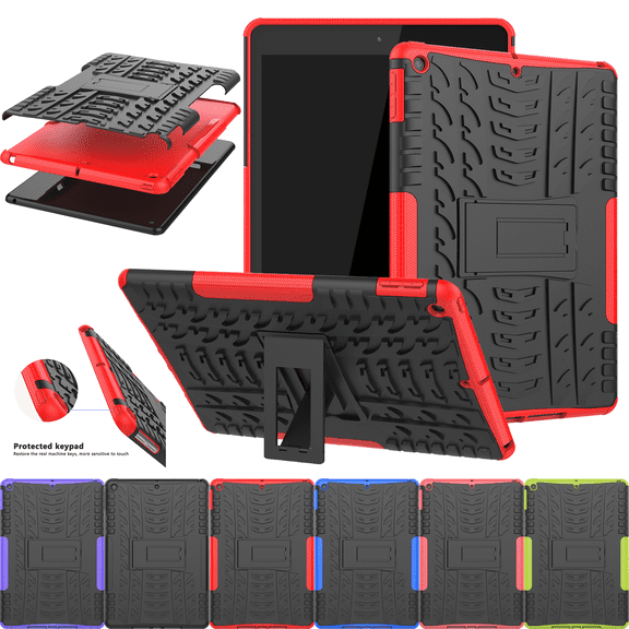 Tablet Case for iPad 5th/6th Generation 9.7-in (2017/2018) Shockproof Cover with Stand, 2 Layer Protection