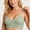 Army Green, variant on Women Ribbed Seamless Wireless Sports Yoga Bra Adjustable Thin Spaghetti Straps Removable Pads Shockproof Camisole Bralette Soft Sweat Wicking Wine L