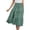 Green, variant on CAIXIA White Maxi Skirts for Women Ruffle Hem Solid Color Lightweight Women's Flowy Handkerchief Hemline Midi Skirt