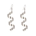 thumbnail image 2 of xiangDd Twist Spiral Earrings Dangle Earring Charm Jewelry Silver Gold Black Long Earrin, 2 of 3